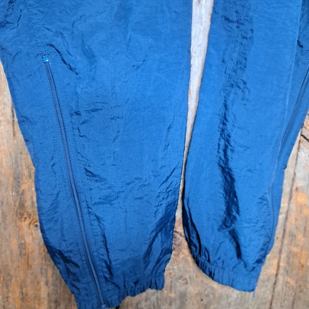 Y2k Iconic Vintage Hip Hop Nike Women's Crinkle Joggers Size Small/6-8 Teal Blue